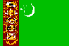 флаг Туркменистана.