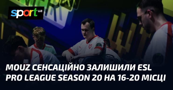 MOUZ шокували всіх, зайнявши 16-20 місце в ESL Pro League Season 20.